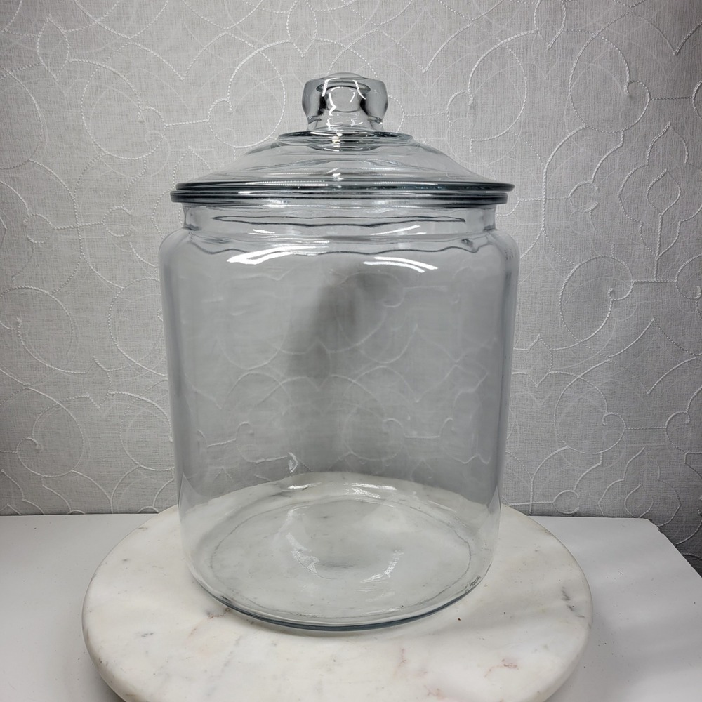 Anchor Hocking Glass Canister XL 13" Clear Apothecary Pantry Storage Jar